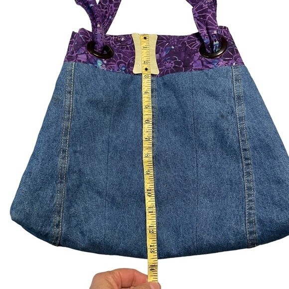 Homemade Denim Hobo Women's Handbag Purse - Picture 7 of 7